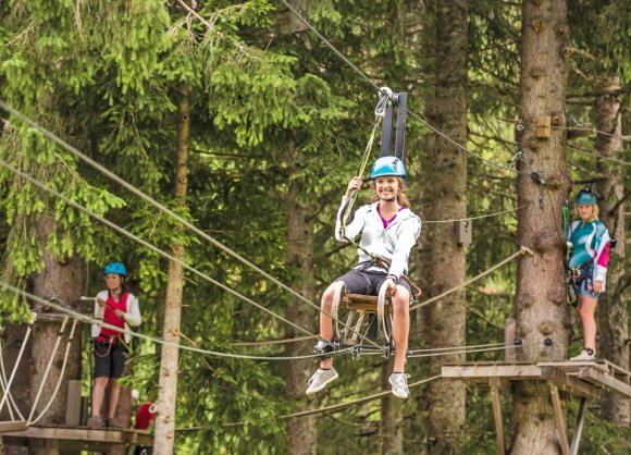 Klettern im Hochseilgarten