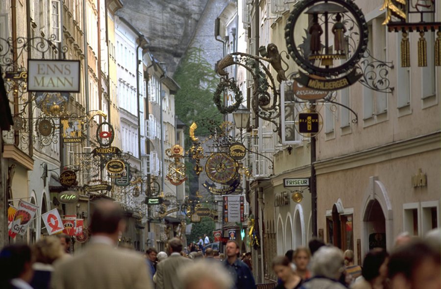 Getreidegasse in Salzburg